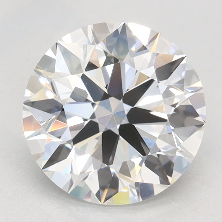 1.55 Carat Round Lab Diamond with  Cut Diamond in 14KT  view 1
