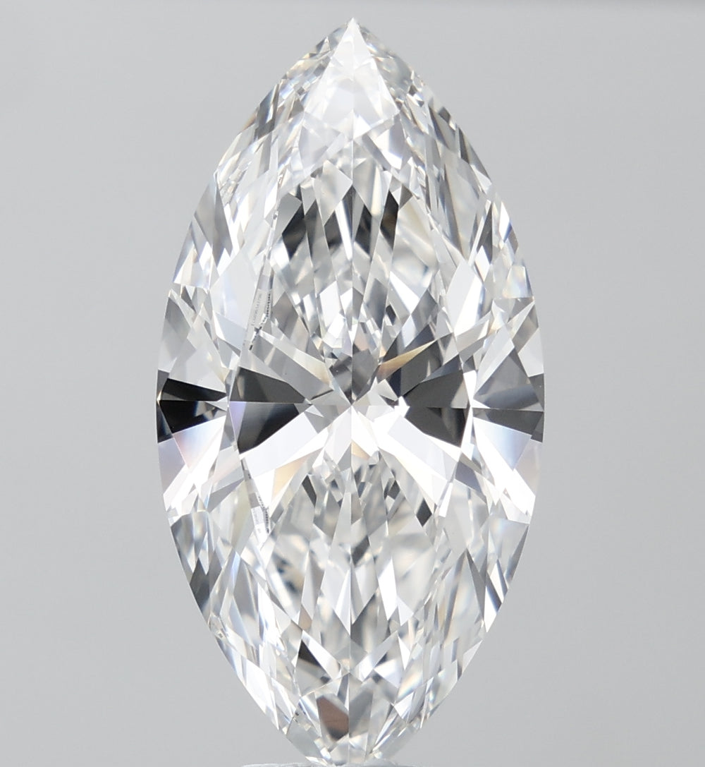 10.08 Carat Marquise Lab Diamond with  Cut Diamond in 14KT  view 1
