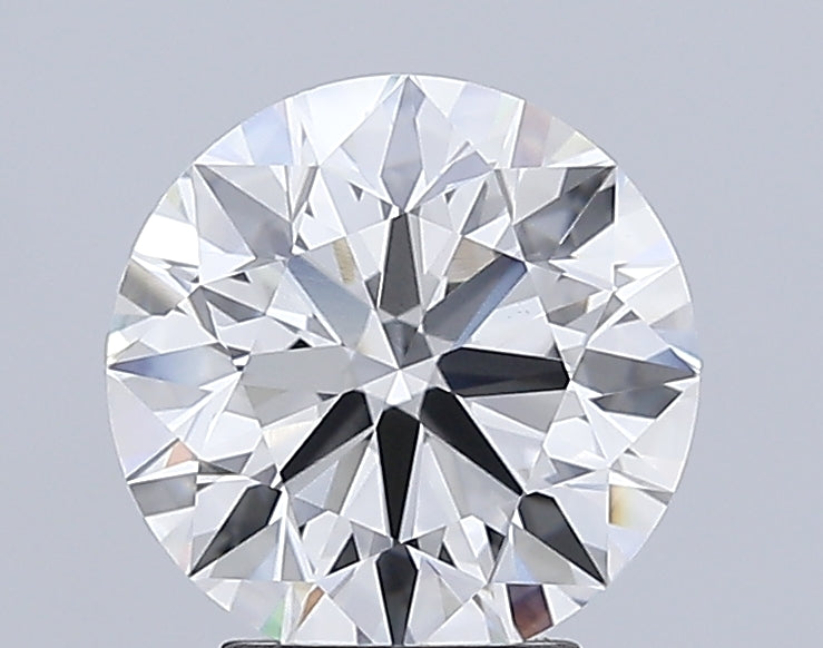 3.54 Carat Round Lab Diamond with  Cut Diamond in 14KT  view 1
