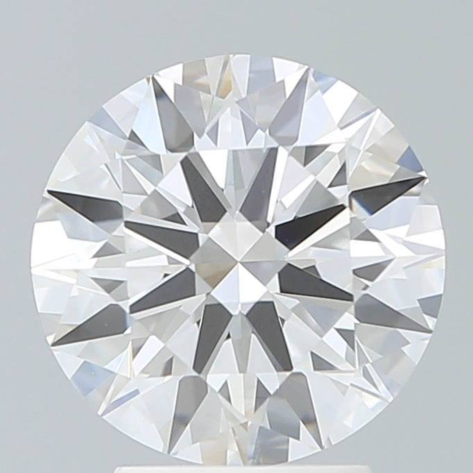 3.17 Carat Round Lab Diamond with  Cut Diamond in 14KT  view 1
