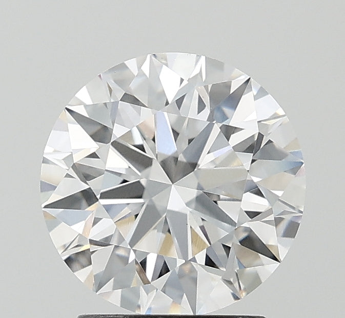 2.16 Carat Round Lab Diamond with  Cut Diamond in 14KT  view 1
