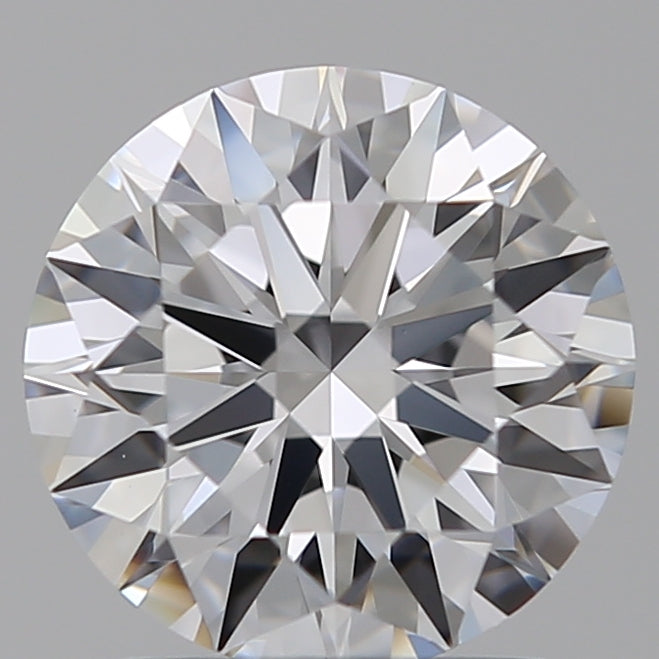 1.52 Carat Round Lab Diamond with  Cut Diamond in 14KT  view 1
