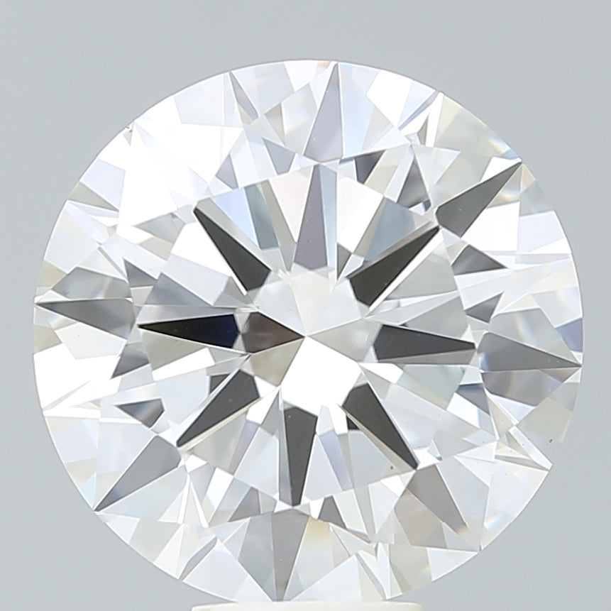 9.65 Carat Round Lab Diamond with  Cut Diamond in 14KT  view 1
