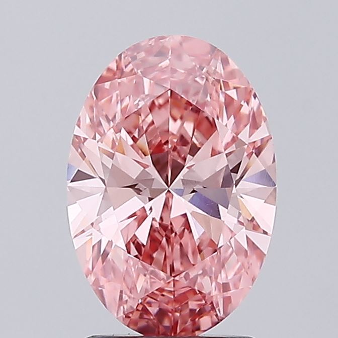 2.0 Carat Oval Lab Diamond with  Cut Diamond in 14KT  view 1
