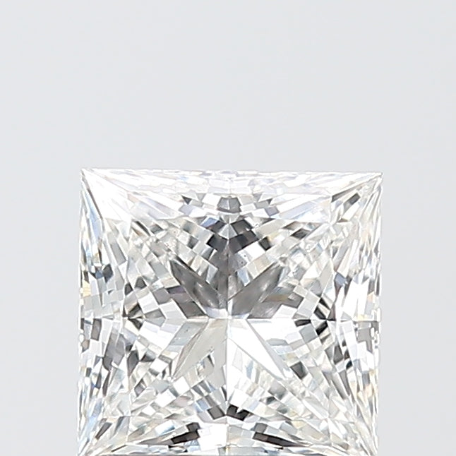1.52 Carat Princess Lab Diamond with  Cut Diamond in 14KT  view 1
