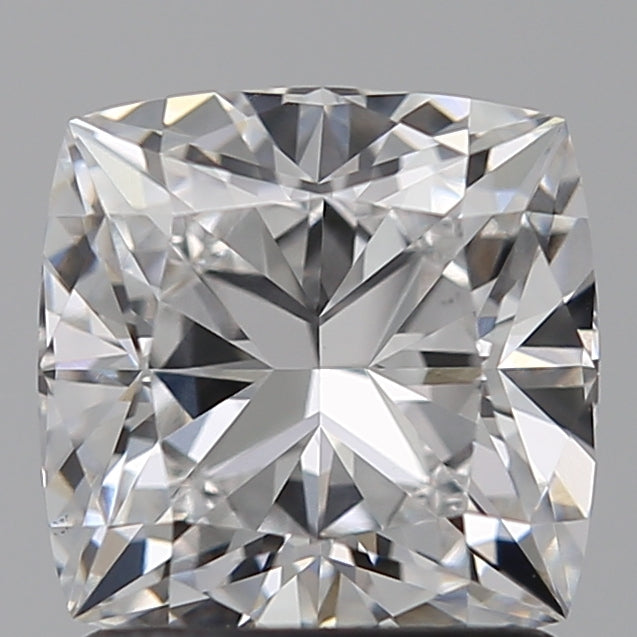 1.58 Carat Cushion Lab Diamond with  Cut Diamond in 14KT  view 1
