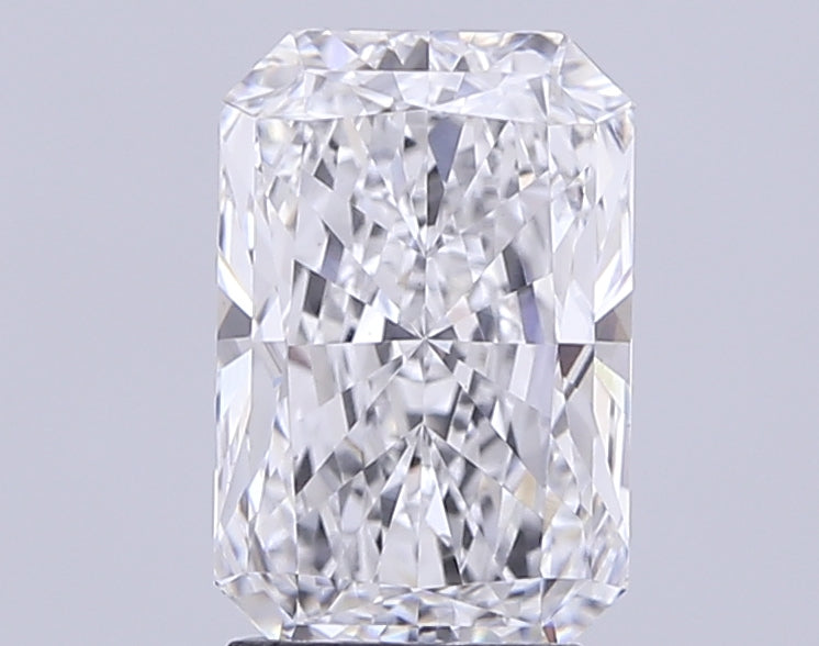 3.05 Carat Radiant Lab Diamond with  Cut Diamond in 14KT  view 1

