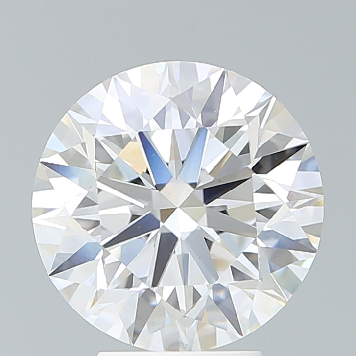 4.65 Carat Round Lab Diamond with  Cut Diamond in 14KT  view 1
