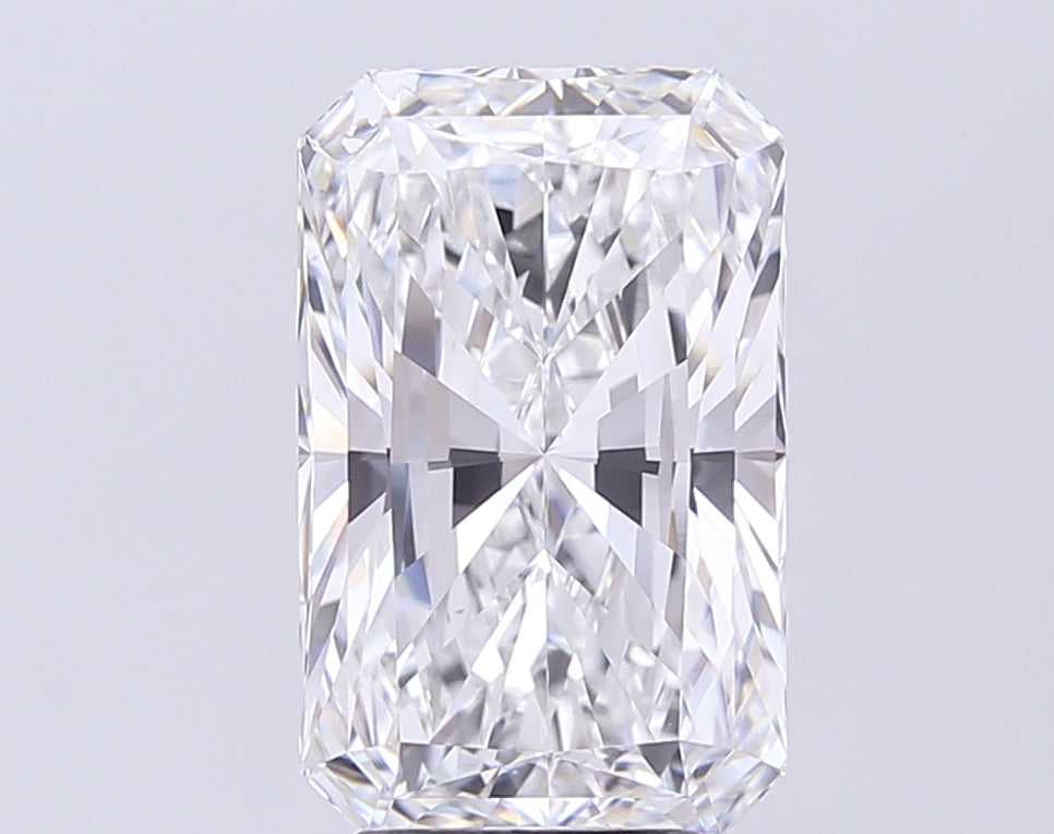 5.04 Carat Radiant Lab Diamond with  Cut Diamond in 14KT  view 1
