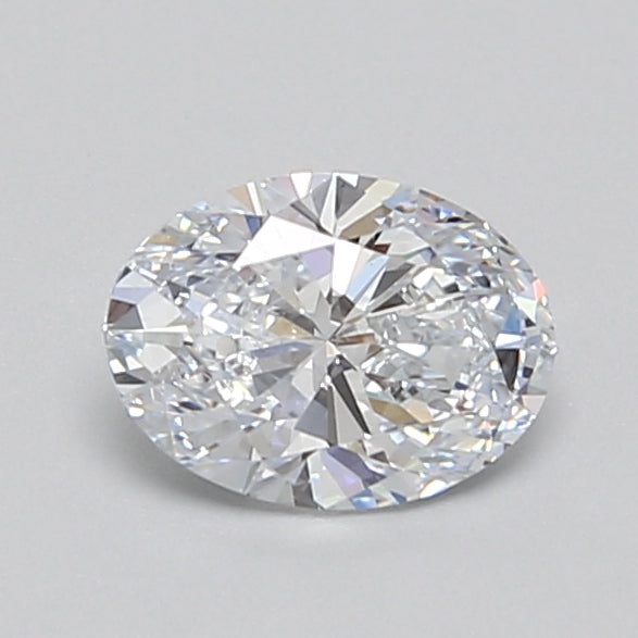 1.01 Carat Oval Lab Diamond with  Cut Diamond in 14KT  view 1
