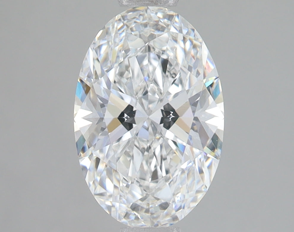 2.01 Carat Oval Lab Diamond with  Cut Diamond in 14KT  view 1
