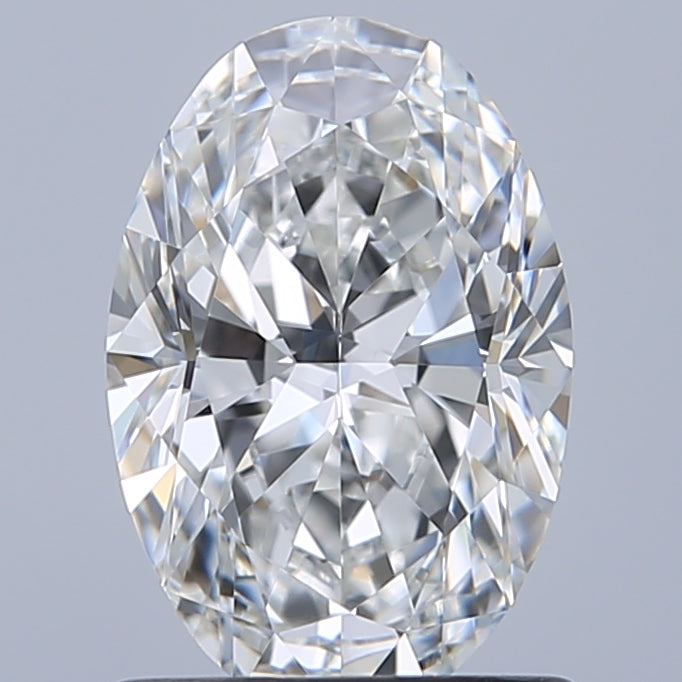 1.0 Carat Oval Natural Diamond with  Cut Diamond in 14KT  view 1
