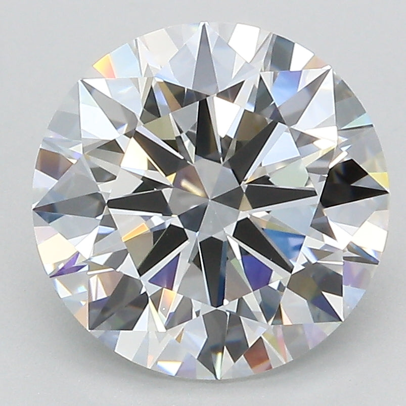 3.56 Carat Round Lab Diamond with  Cut Diamond in 14KT  view 1
