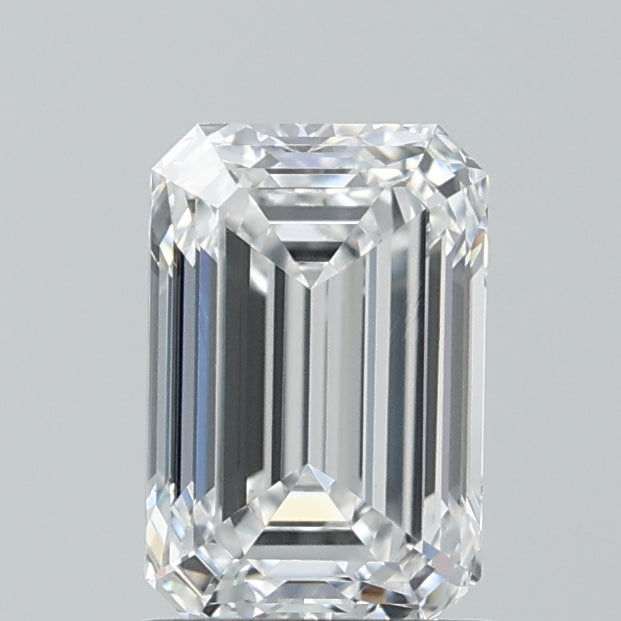 1.56 Carat Emerald Lab Diamond with  Cut Diamond in 14KT  view 1
