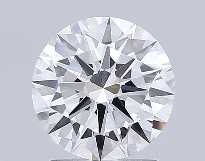 1.41 Carat Round Lab Diamond with  Cut Diamond in 14KT  view 1
