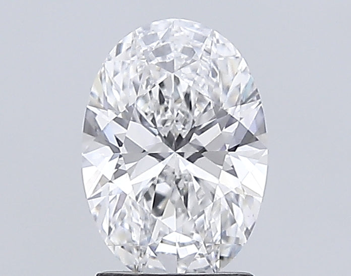 2.01 Carat Oval Lab Diamond with  Cut Diamond in 14KT  view 1
