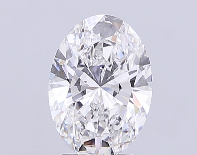 3.0 Carat Oval Lab Diamond with  Cut Diamond in 14KT  view 1
