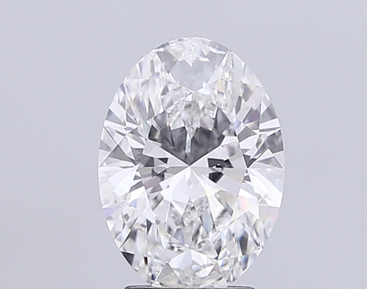 3.1 Carat Oval Lab Diamond with  Cut Diamond in 14KT  view 1

