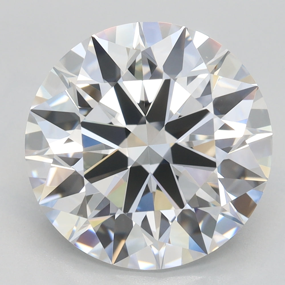 4.6 Carat Round Lab Diamond with  Cut Diamond in 14KT  view 1
