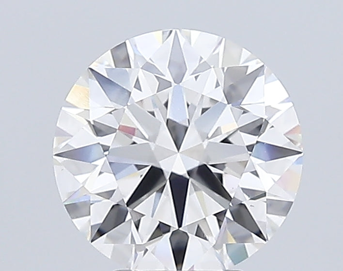 5.09 Carat Round Lab Diamond with  Cut Diamond in 14KT  view 1
