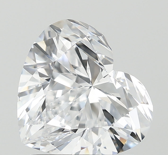 1.51 Carat Heart Lab Diamond with  Cut Diamond in 14KT  view 1
