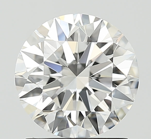 1.35 Carat Round Lab Diamond with  Cut Diamond in 14KT  view 1
