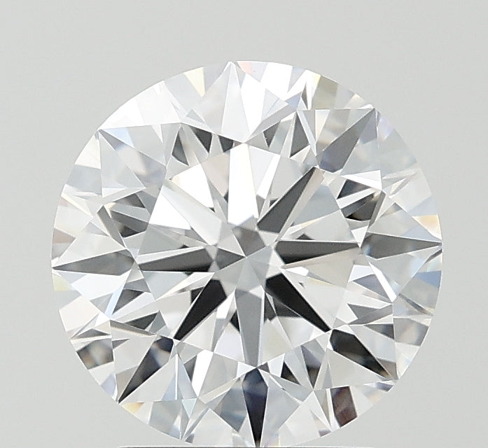 2.72 Carat Round Lab Diamond with  Cut Diamond in 14KT  view 1
