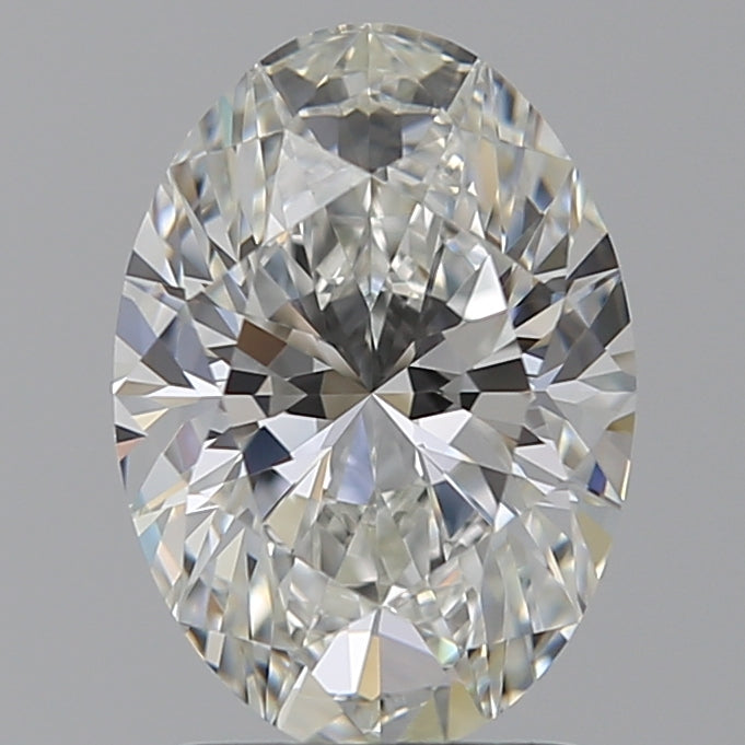 2.0 Carat Oval Lab Diamond with  Cut Diamond in 14KT  view 1
