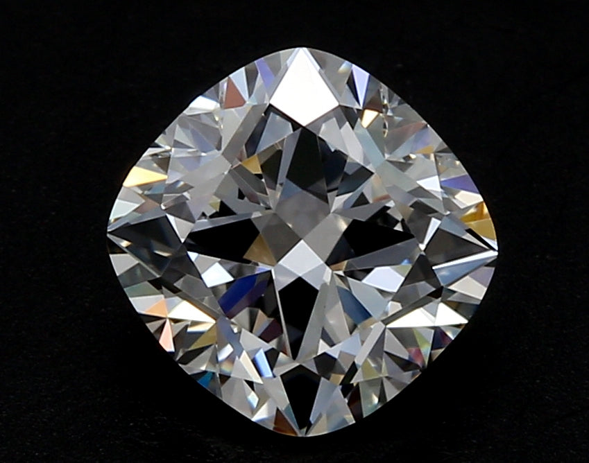 2.5 Carat Cushion Lab Diamond with  Cut Diamond in 14KT  view 1
