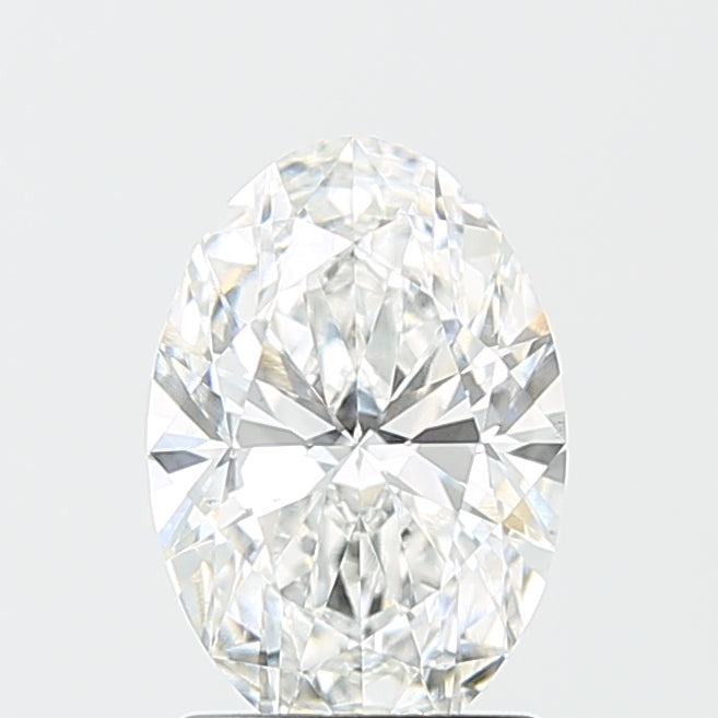 1.74 Carat Oval Lab Diamond with  Cut Diamond in 14KT  view 1
