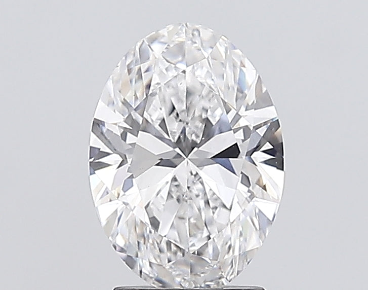 2.5 Carat Oval Lab Diamond with  Cut Diamond in 14KT  view 1
