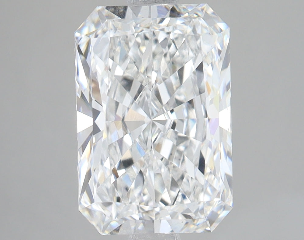 3.1 Carat Radiant Lab Diamond with  Cut Diamond in 14KT  view 1
