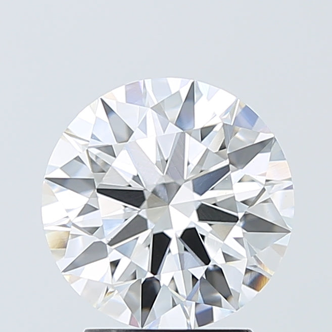 2.61 Carat Round Lab Diamond with  Cut Diamond in 14KT  view 1
