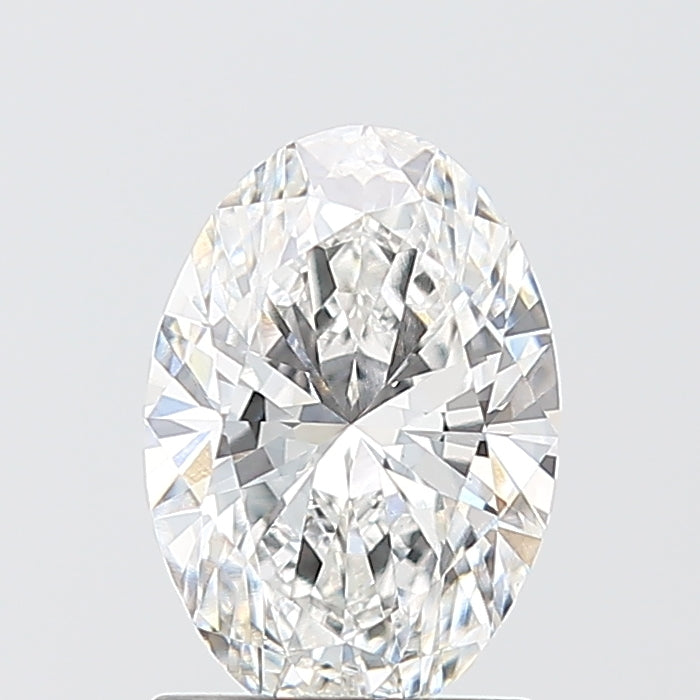 1.5 Carat Oval Lab Diamond with  Cut Diamond in 14KT  view 1
