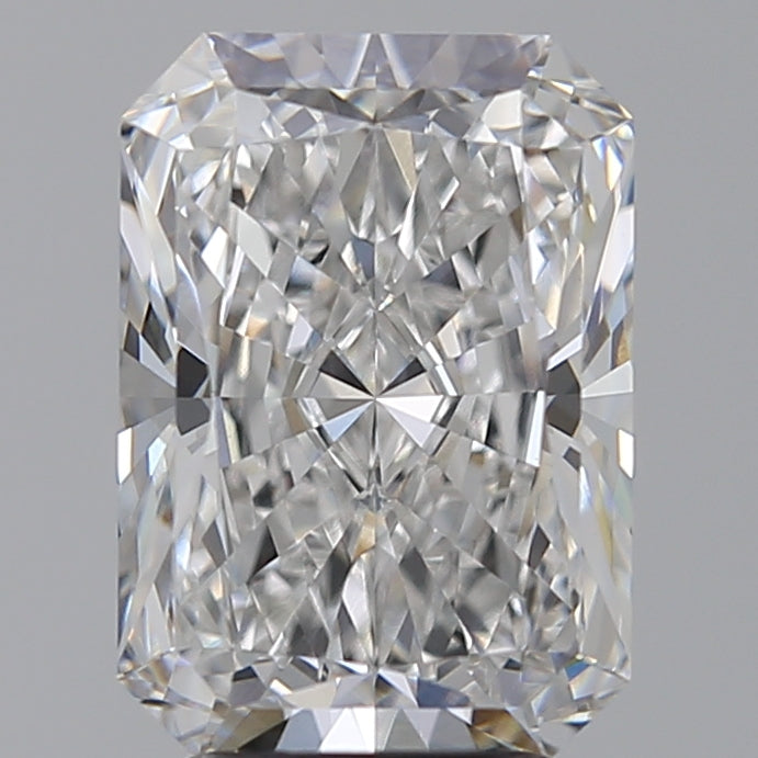 4.09 Carat Radiant Lab Diamond with  Cut Diamond in 14KT  view 1
