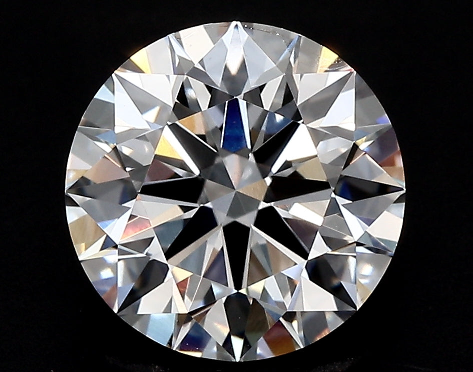 2.17 Carat Round Lab Diamond with  Cut Diamond in 14KT  view 1
