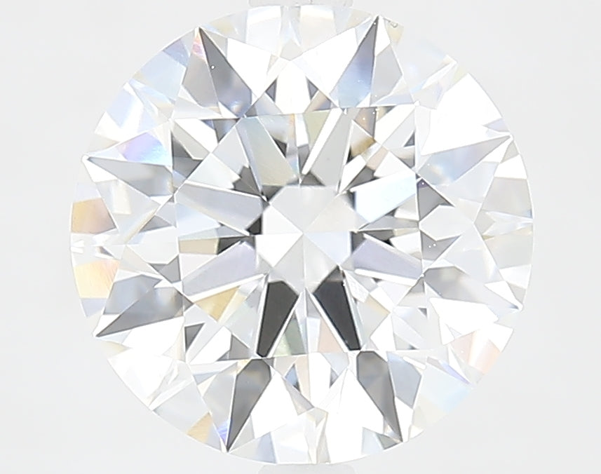 3.55 Carat Round Lab Diamond with  Cut Diamond in 14KT  view 1
