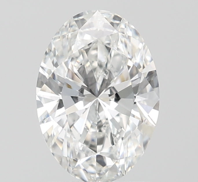 1.67 Carat Oval Lab Diamond with  Cut Diamond in 14KT  view 1
