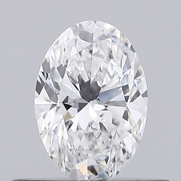 0.36 Carat Oval Lab Diamond with  Cut Diamond in 14KT  view 1
