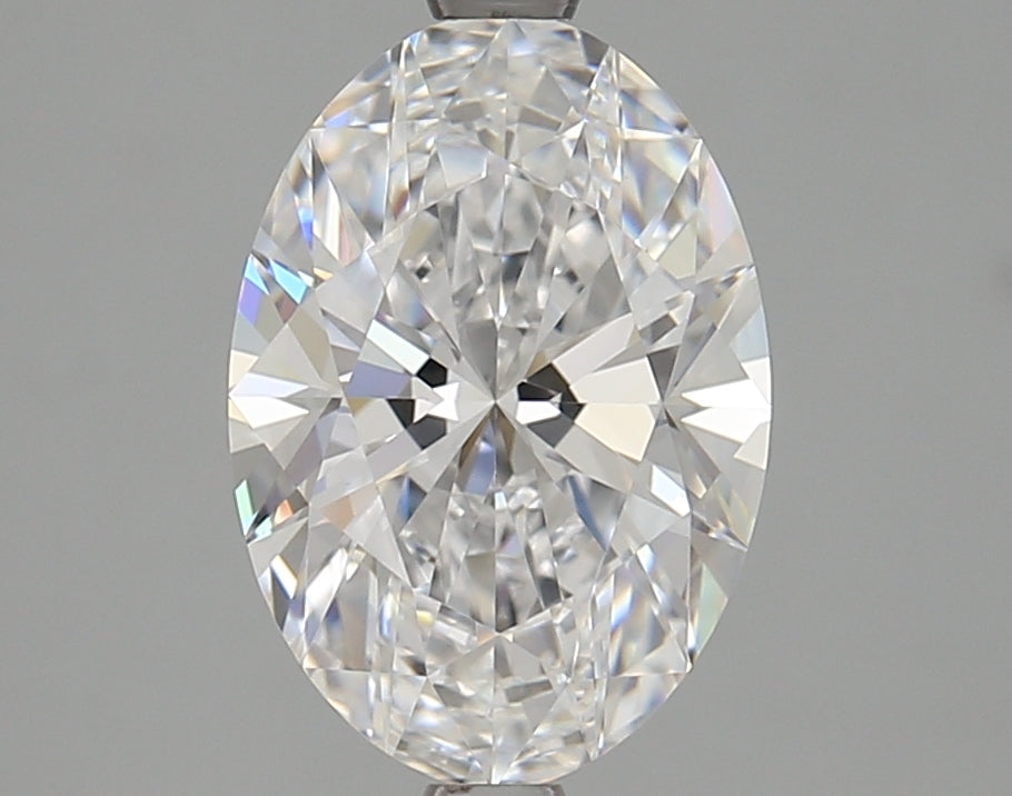 2.73 Carat Oval Lab Diamond with  Cut Diamond in 14KT  view 1
