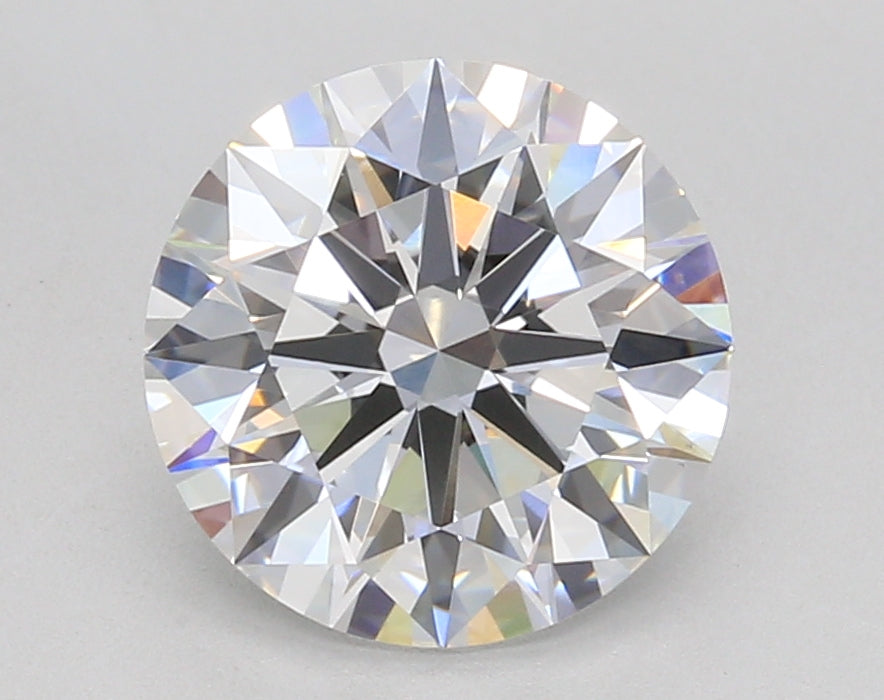 3.04 Carat Round Lab Diamond with  Cut Diamond in 14KT  view 1
