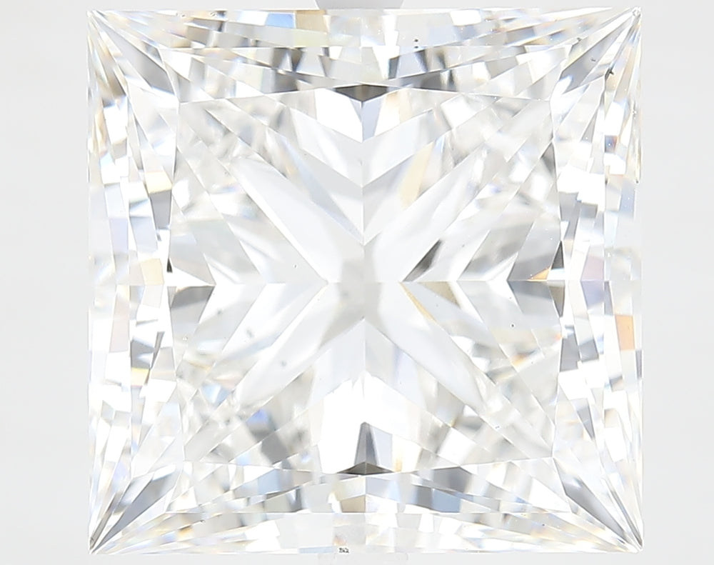 16.02 Carat Princess Lab Diamond with  Cut Diamond in 14KT  view 1
