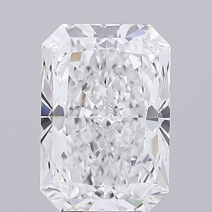 1.51 Carat Radiant Lab Diamond with  Cut Diamond in 14KT  view 1
