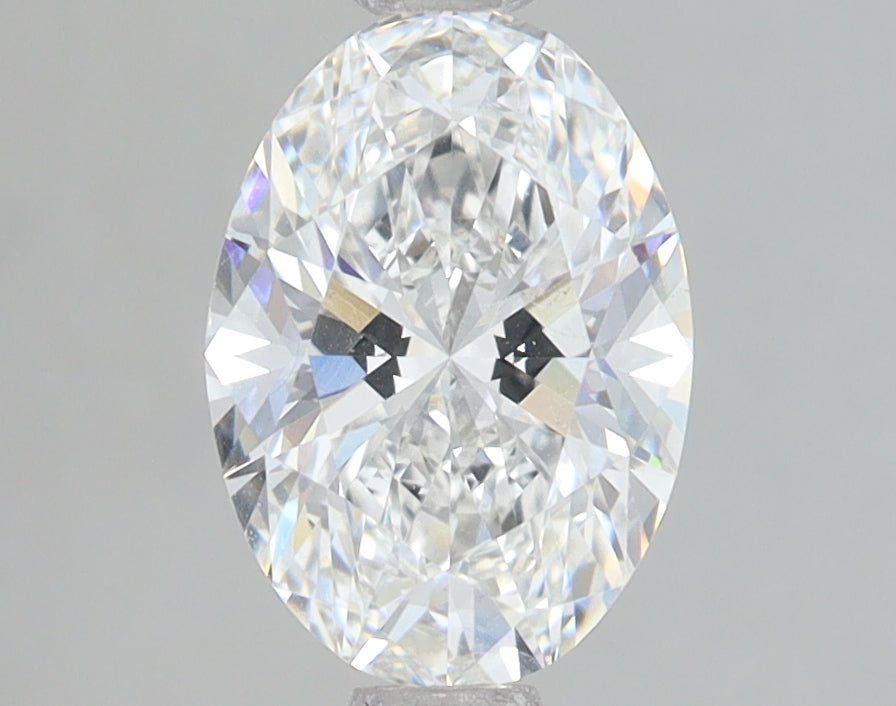 1.72 Carat Oval Lab Diamond with  Cut Diamond in 14KT  view 1
