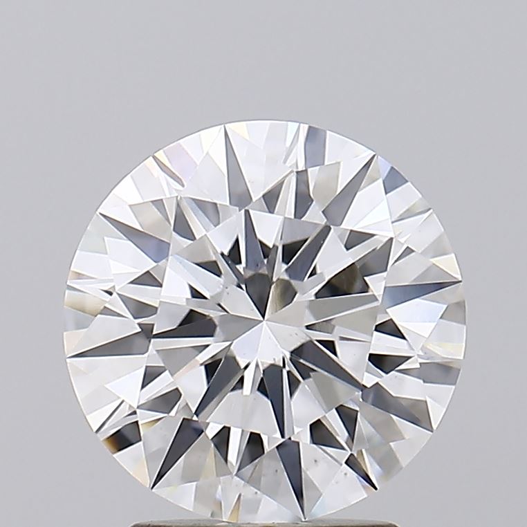 2.62 Carat Round Lab Diamond with  Cut Diamond in 14KT  view 1
