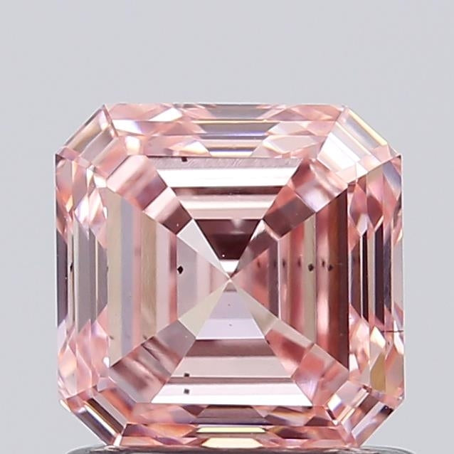 1.0 Carat Emerald Lab Diamond with  Cut Diamond in 14KT  view 1
