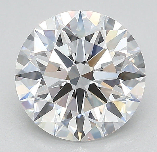 2.08 Carat Round Lab Diamond with  Cut Diamond in 14KT  view 1
