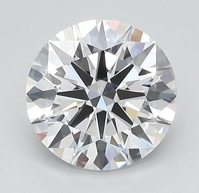 1.51 Carat Round Lab Diamond with  Cut Diamond in 14KT  view 1
