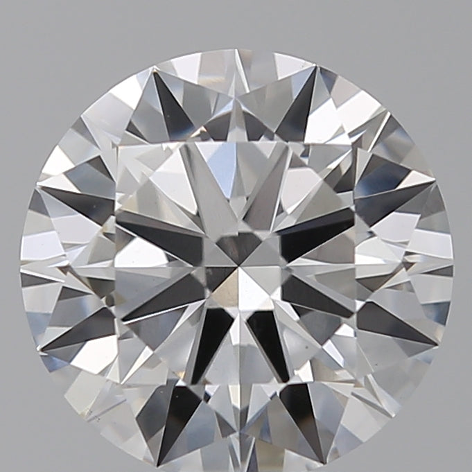 2.26 Carat Round Lab Diamond with  Cut Diamond in 14KT  view 1
