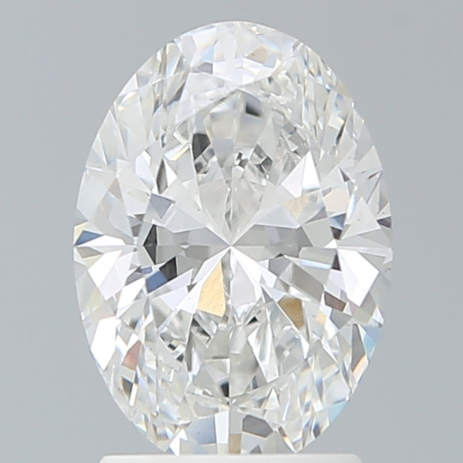 2.16 Carat Oval Lab Diamond with  Cut Diamond in 14KT  view 1
